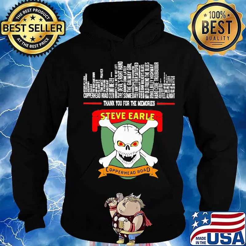 Official Steve Earle Copperhead Road s Hoodie