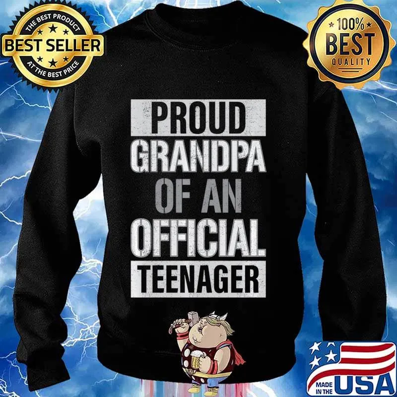 Official teenager Grandpa 13th birthday Grandpa party gifts s Sweater