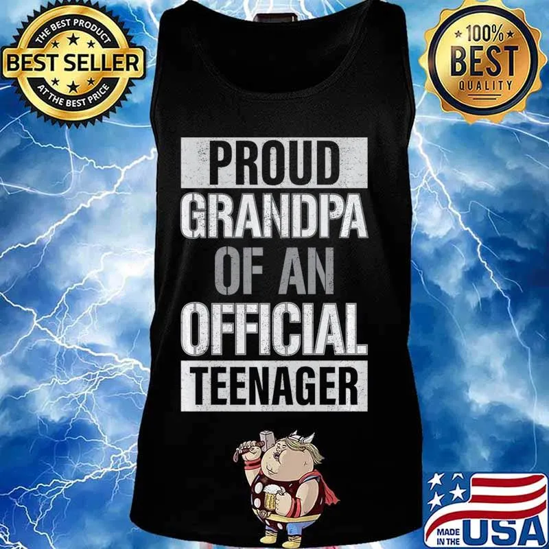 Official teenager Grandpa 13th birthday Grandpa party gifts s Tank top