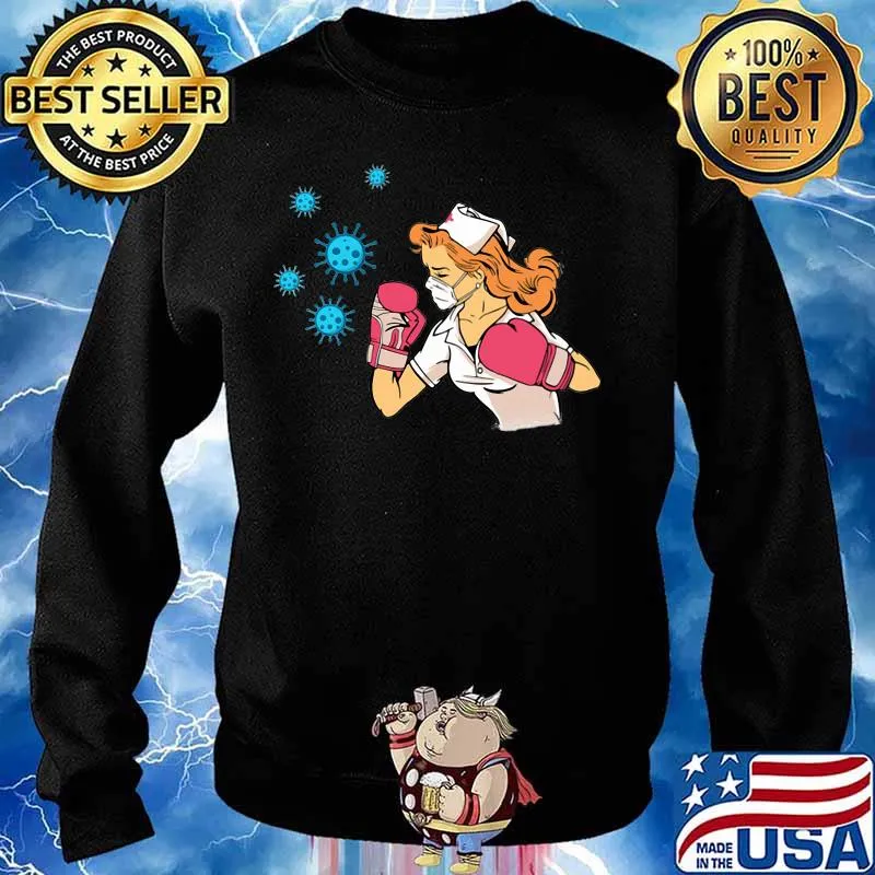 OFFICIAL THE NURSE FIGHT VIRUS COVID-19 SHIRT Sweater