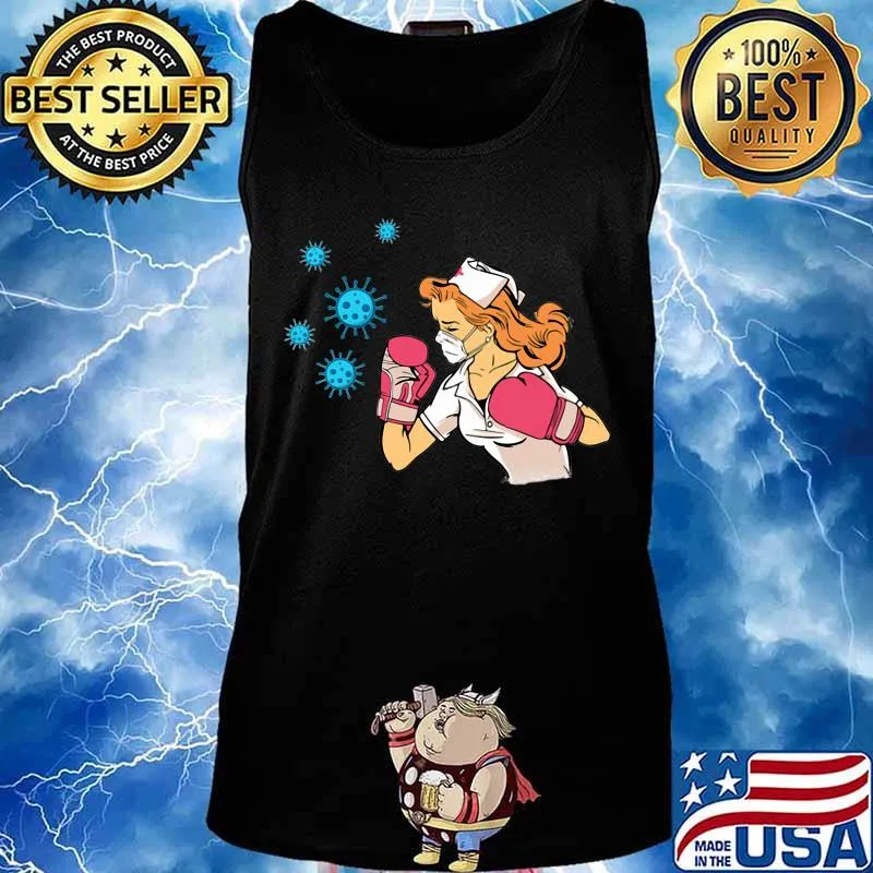 OFFICIAL THE NURSE FIGHT VIRUS COVID-19 SHIRT Tank top