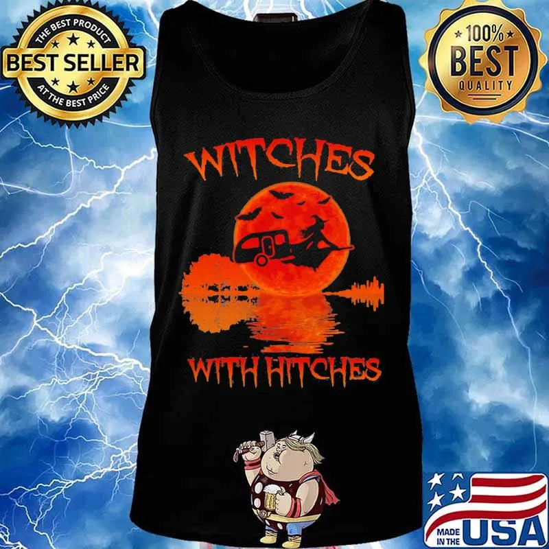 OFFICIAL WITCHES WITH HITCHES LADY SUNSET HALLOWEEN SHIRT Tank top