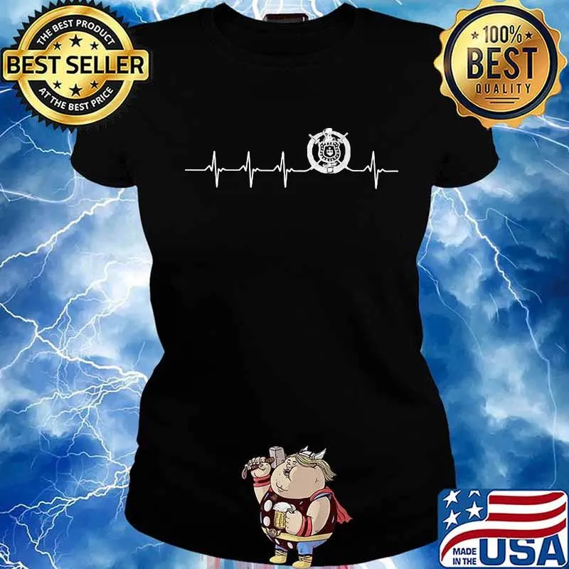Omega psi phi heartbeat s Ladies tee