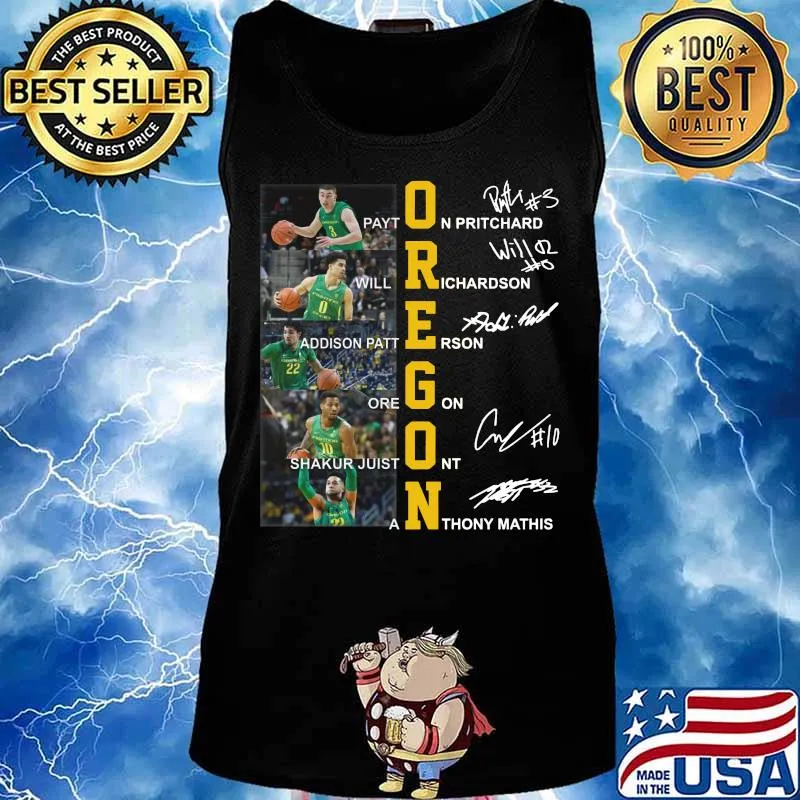 Oregon duck basketball players signatures s Tank top