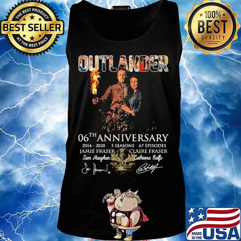 Outlander 06th anniversary 2014 2020 5 seasons 67 episodes signatures s Tank top