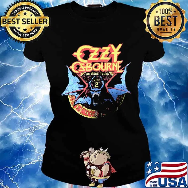 Ozzy band osbourne no more tours vol 2 santa s Ladies tee