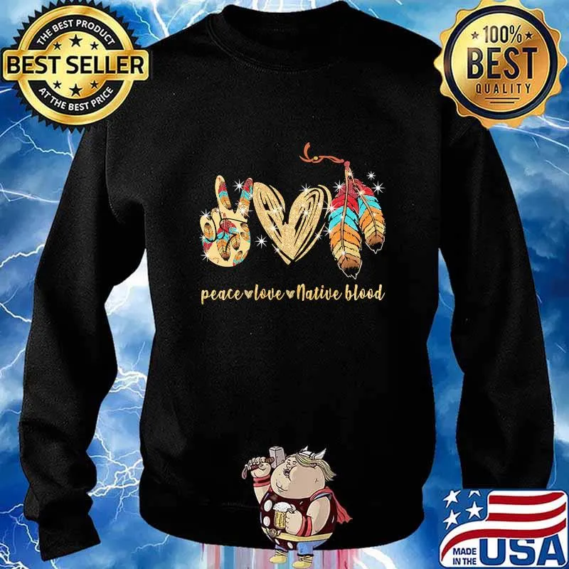 Peace love native blood diamond s Sweater