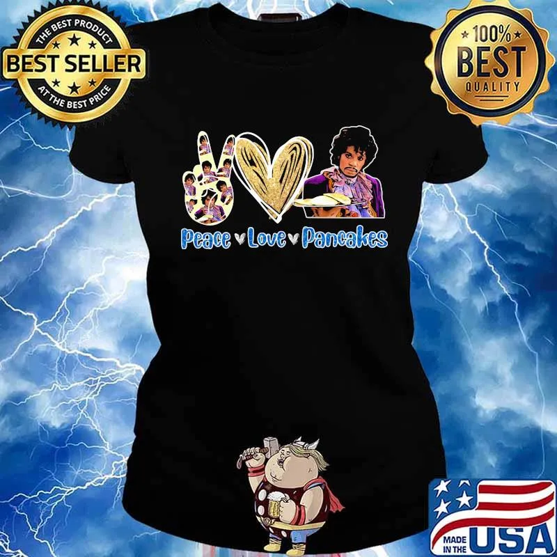 Peace love pancakes diamond s Ladies tee