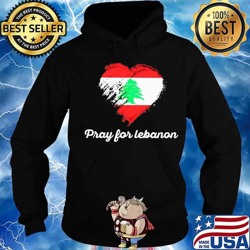 Pray for lebanon heart s Hoodie
