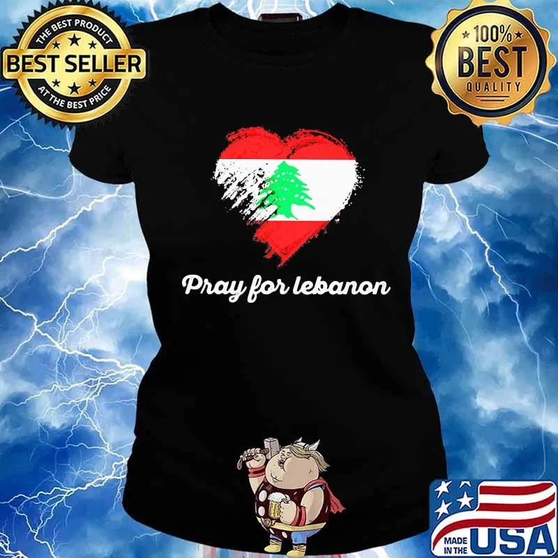 Pray for lebanon heart s Ladies tee