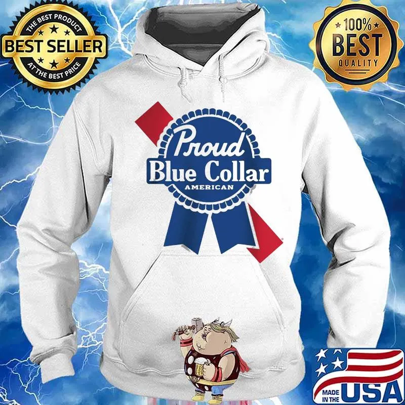 Proud Blue Collar American s Hoodie