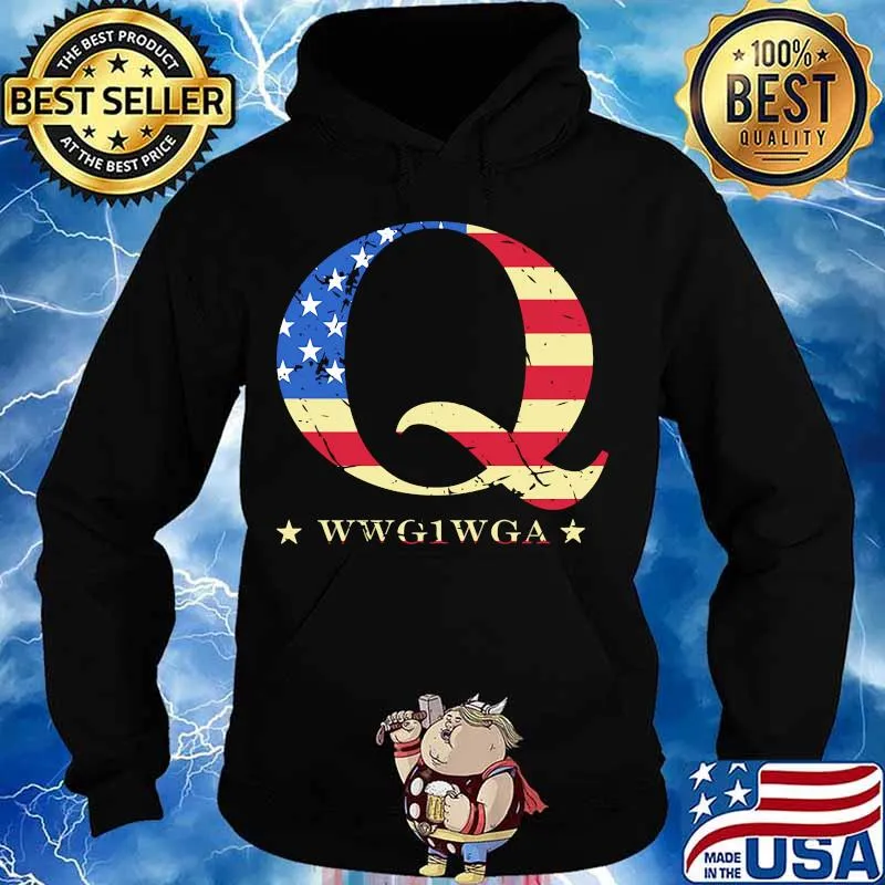 Q Wwg1wga American Flag Independence Day Shirt Hoodie