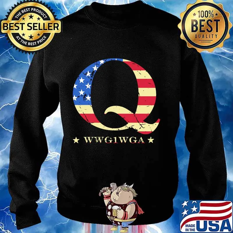 Q Wwg1wga American Flag Independence Day Shirt Sweater