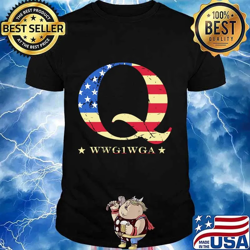 Q Wwg1wga American Flag Independence Day Shirt