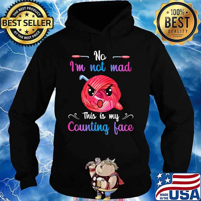 Quilting no i'm not mad this is my counting face s Hoodie