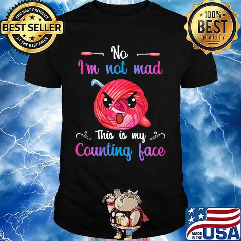 Quilting no i'm not mad this is my counting face shirt