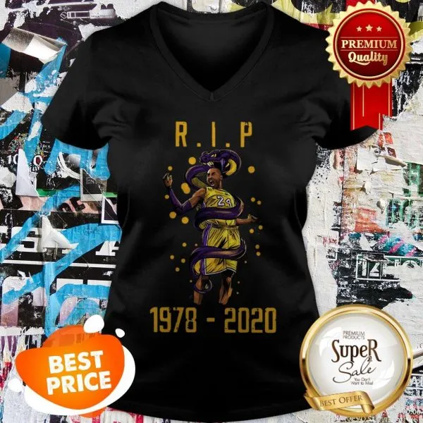 RIP Kobe Bryant 1978 2020 Los Angeles Lakers Black Mamba Out Shirt - Image 2