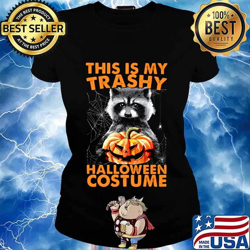 Raccoon this is my trash halloween costume s Ladies tee