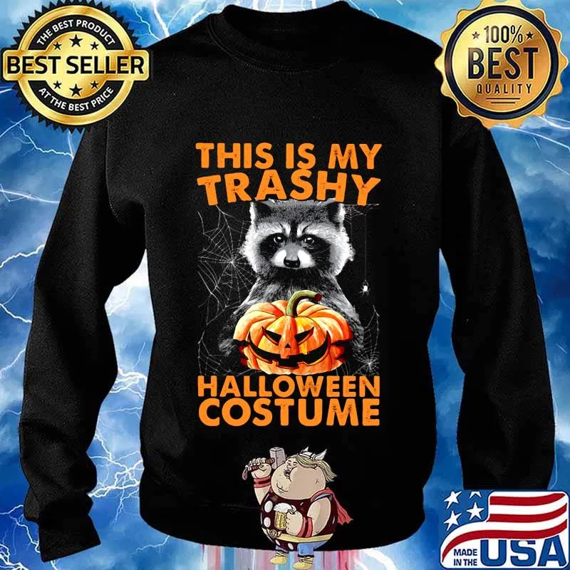 Raccoon this is my trash halloween costume s Sweater