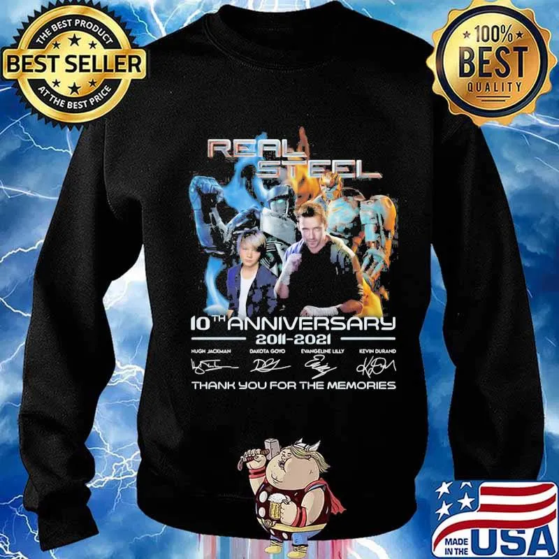 Real steel 10th anniversary 2011 2020 thank you for the memories signatures s Sweater