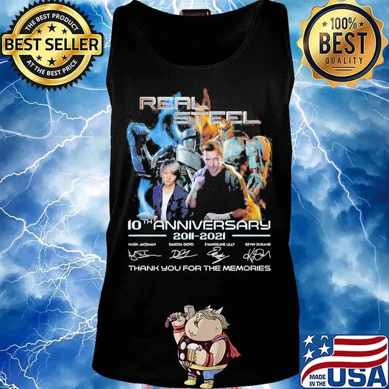 Real steel 10th anniversary 2011 2020 thank you for the memories signatures s Tank top