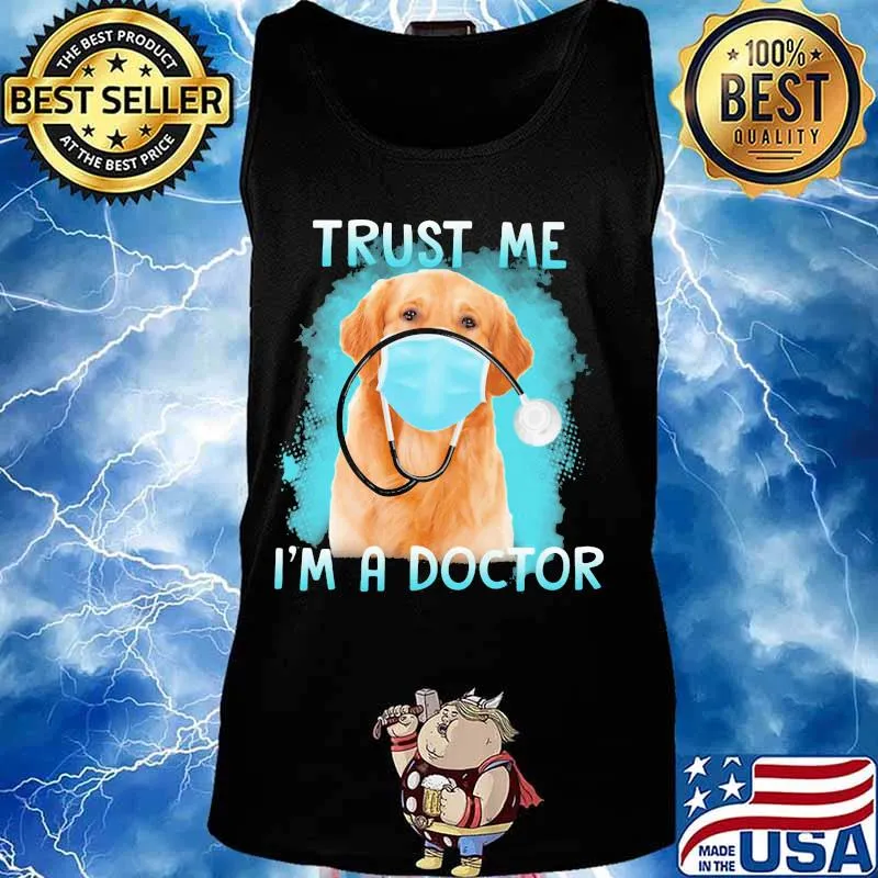 Retriever labrador mask trust me i'm a doctor s Tank top