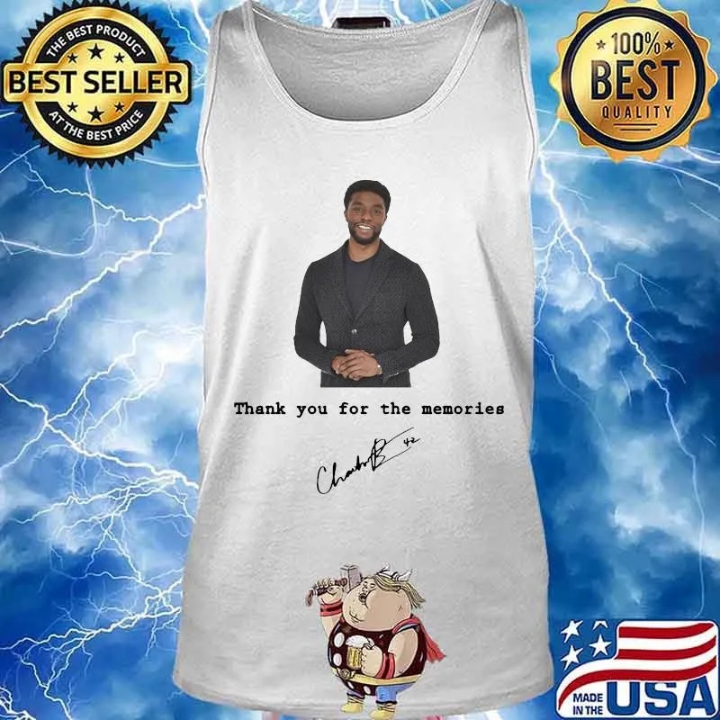 Rip Black Panther 1977-2020 thank you for the memories signature s Tank top