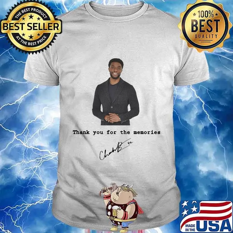 Rip Black Panther 1977-2020 thank you for the memories signature shirt
