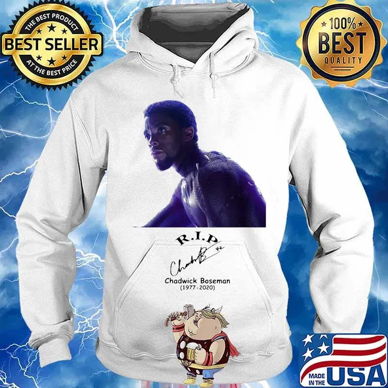 Rip black panther Chadwick Boseman 1977-2020 signature Shirt Hoodie