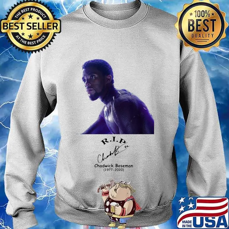 Rip black panther Chadwick Boseman 1977-2020 signature Shirt Sweater