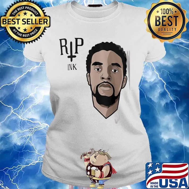 Rip chadwick black panther ink jesus s Ladies tee