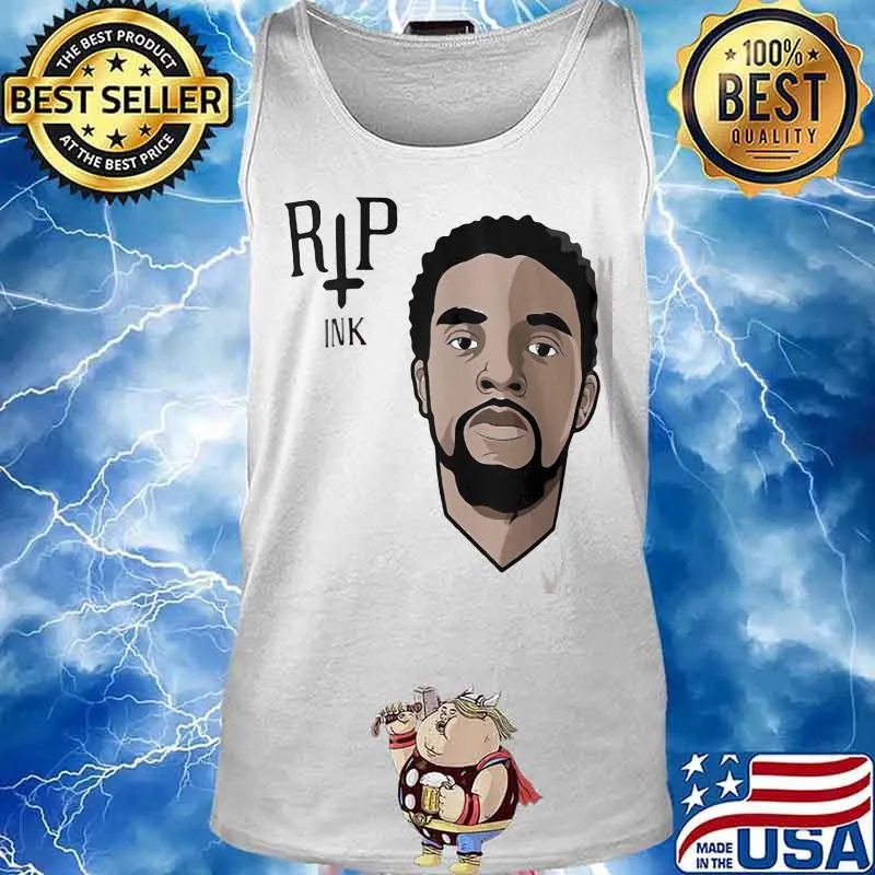 Rip chadwick black panther ink jesus s Tank top