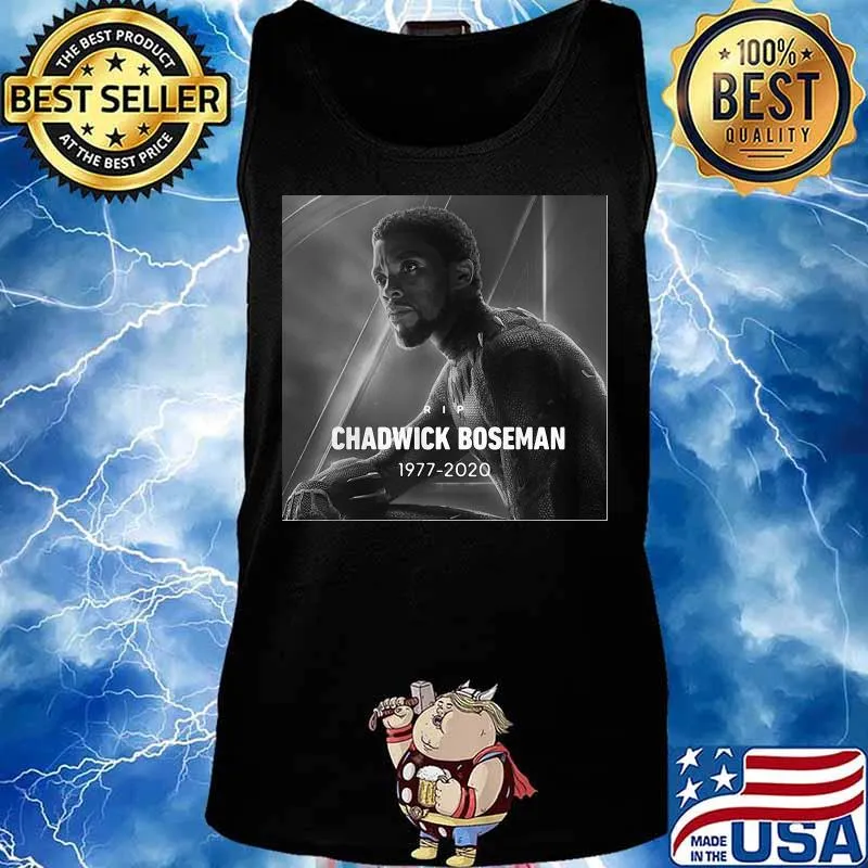Rip Chadwick Boseman black panther 1977-2020 thank you for the memories s Tank top