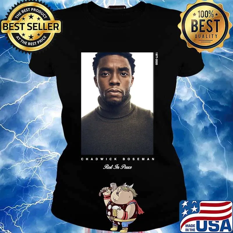 RIP Chadwick Boseman rest in peace picture s Ladies tee