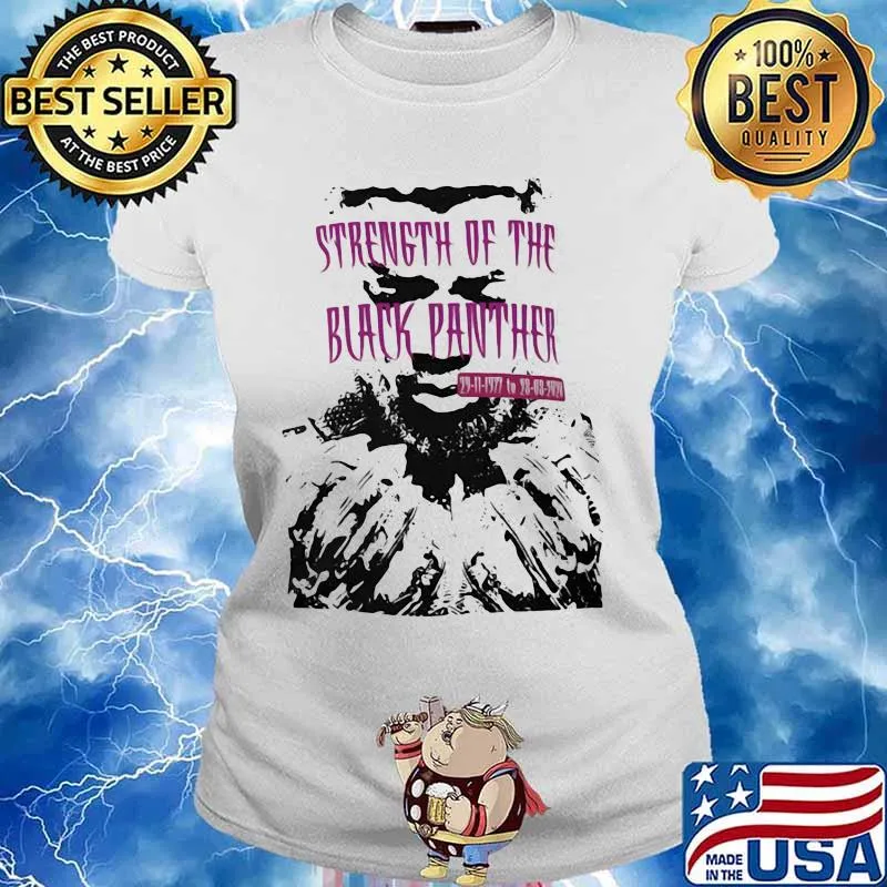 Rip chadwick strength of the black panther 1977 2020 s Ladies tee