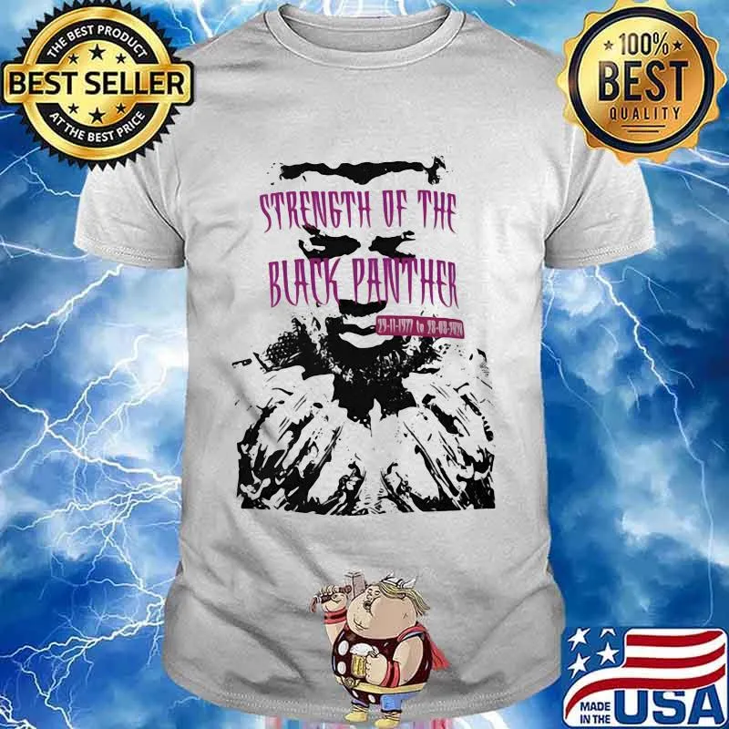 Rip chadwick strength of the black panther 1977 2020 shirt