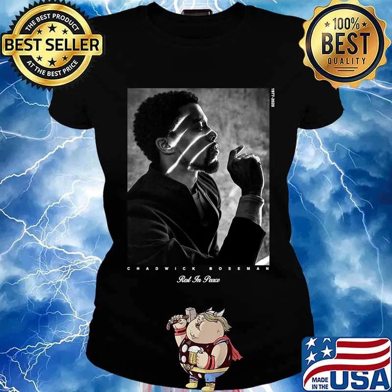 RIP Marvel black panther chadwick Boseman rest in peace 1977 2020 s Ladies tee
