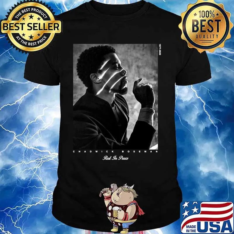 RIP Marvel black panther chadwick Boseman rest in peace 1977 2020 shirt