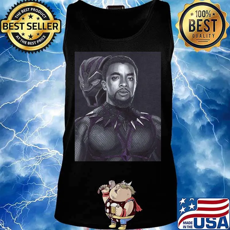 RIP Marvel heroes black panther chadwick Bosebam art s Tank top
