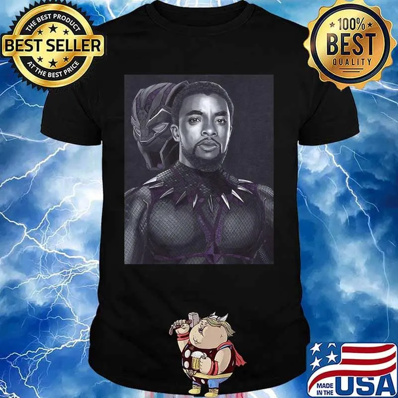 RIP Marvel heroes black panther chadwick Bosebam art shirt