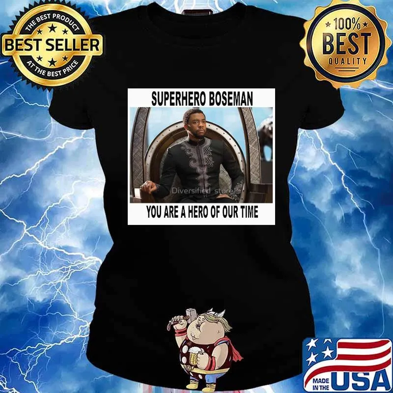 RIP Marvel heroes black panther chadwick superhero you are a hero of our time s Ladies tee