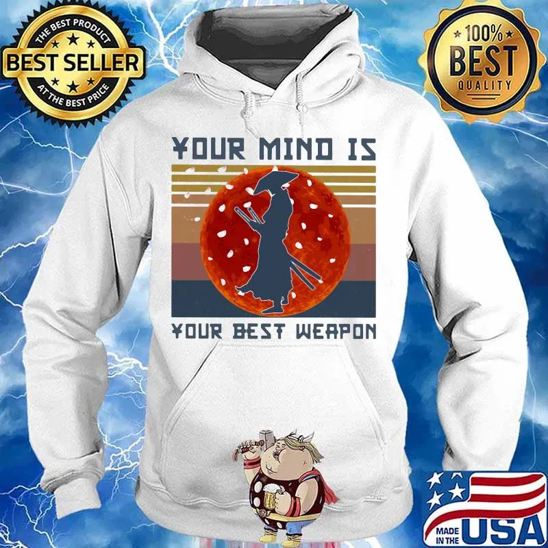 Samurai Basketball Your mind is your best weapon vintage retro s Hoodie
