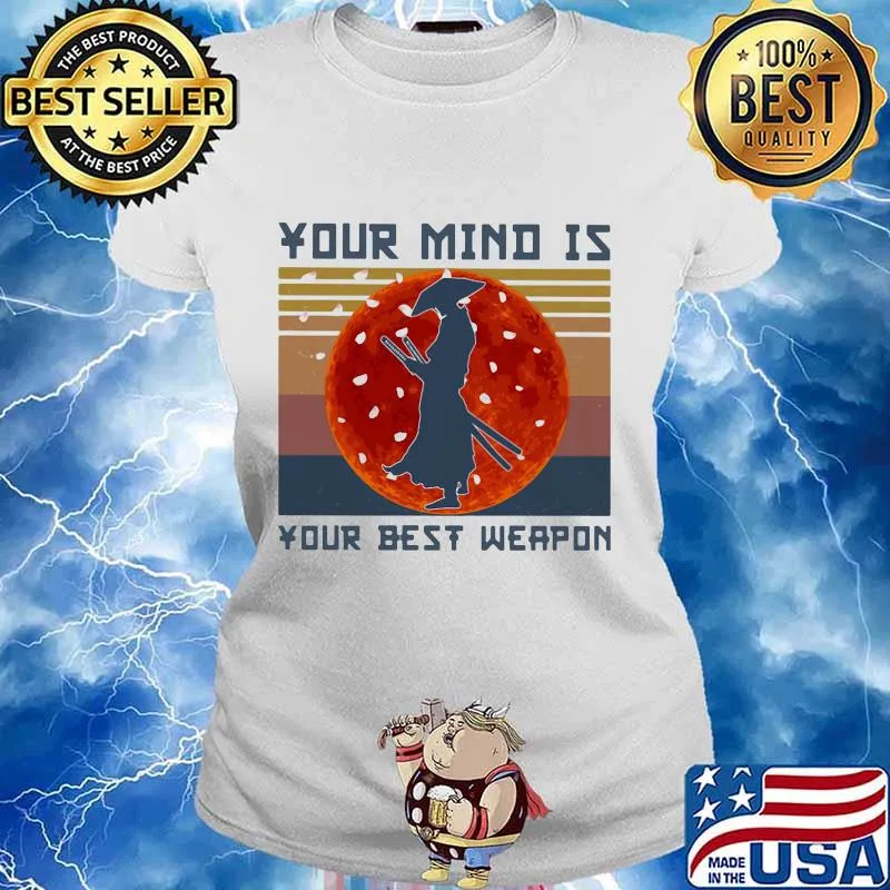 Samurai Basketball Your mind is your best weapon vintage retro s Ladies tee