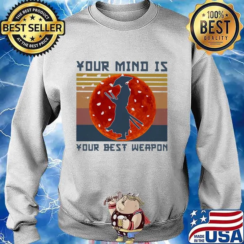 Samurai Basketball Your mind is your best weapon vintage retro s Sweater