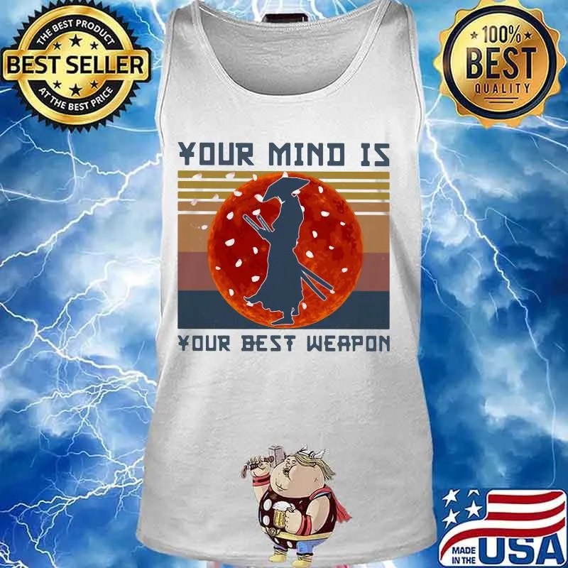 Samurai Basketball Your mind is your best weapon vintage retro s Tank top