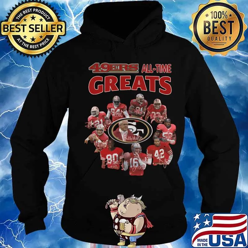 San francisco 49ers all time greats signatures s Hoodie