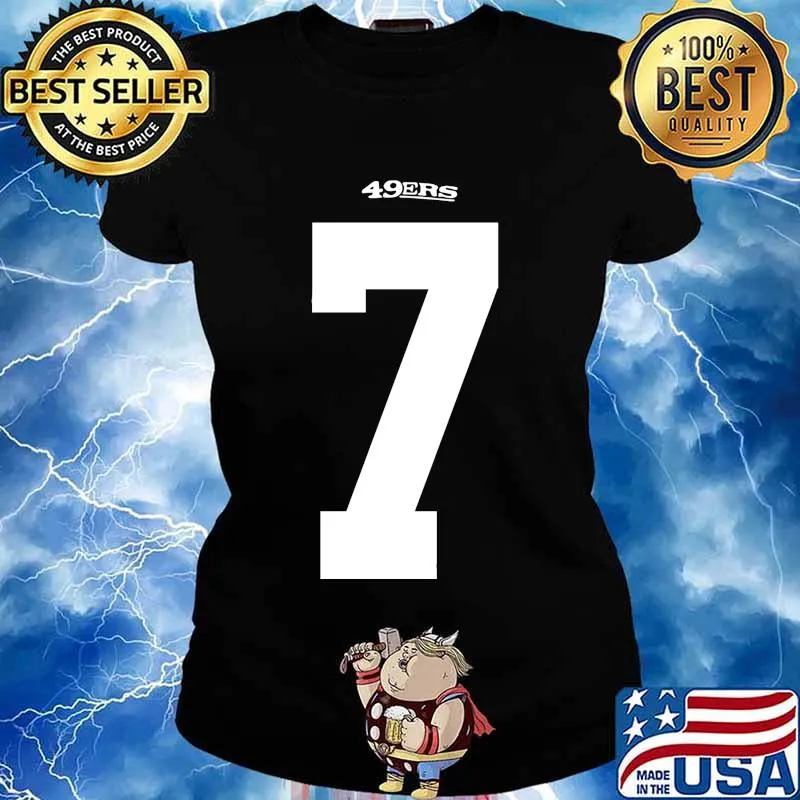 San francisco 49ers colin kaepernick 7 s Ladies tee