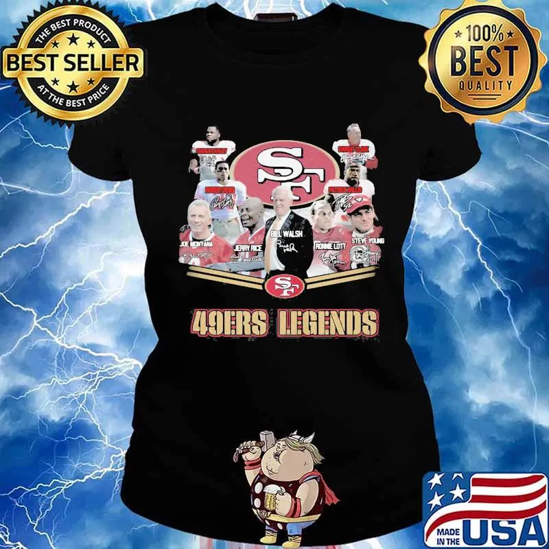 San francisco 49ers legends signatures s Ladies tee