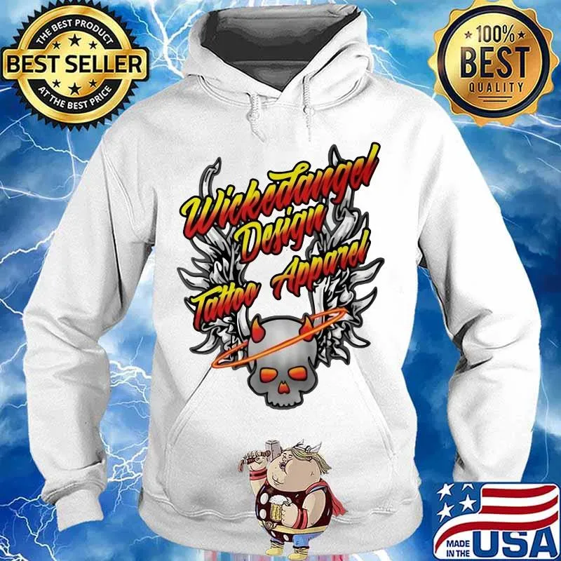 Satan wicked angel design tattoo apparel s Hoodie