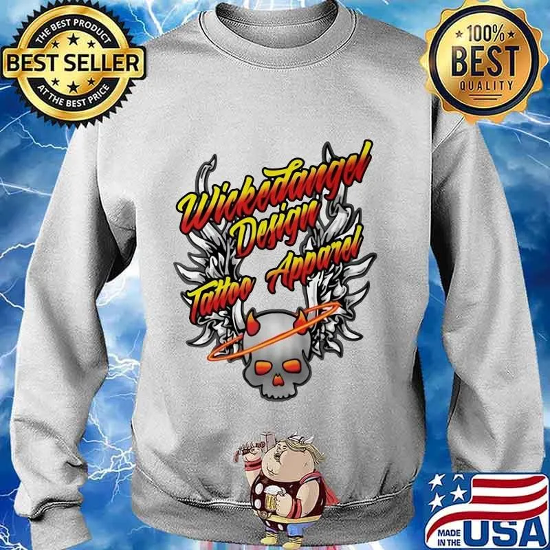 Satan wicked angel design tattoo apparel s Sweater
